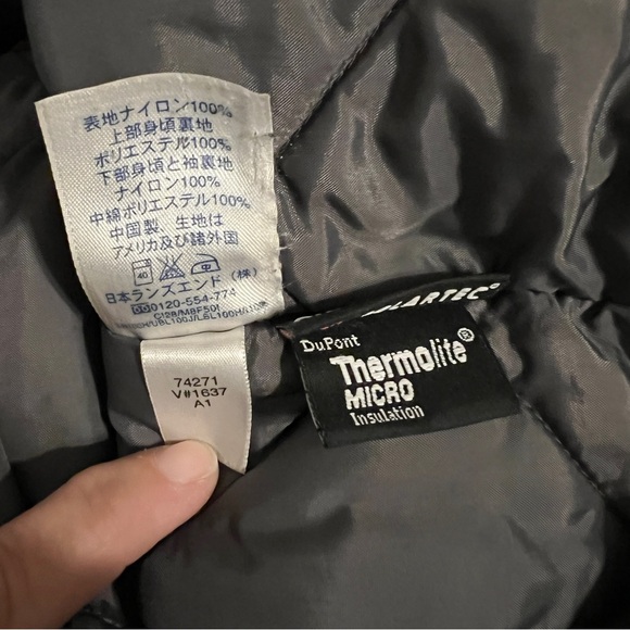 Lands End Jacket Size Small Pink Winter Polartec Hooded Mid Length Pockets - Picture 11 of 13